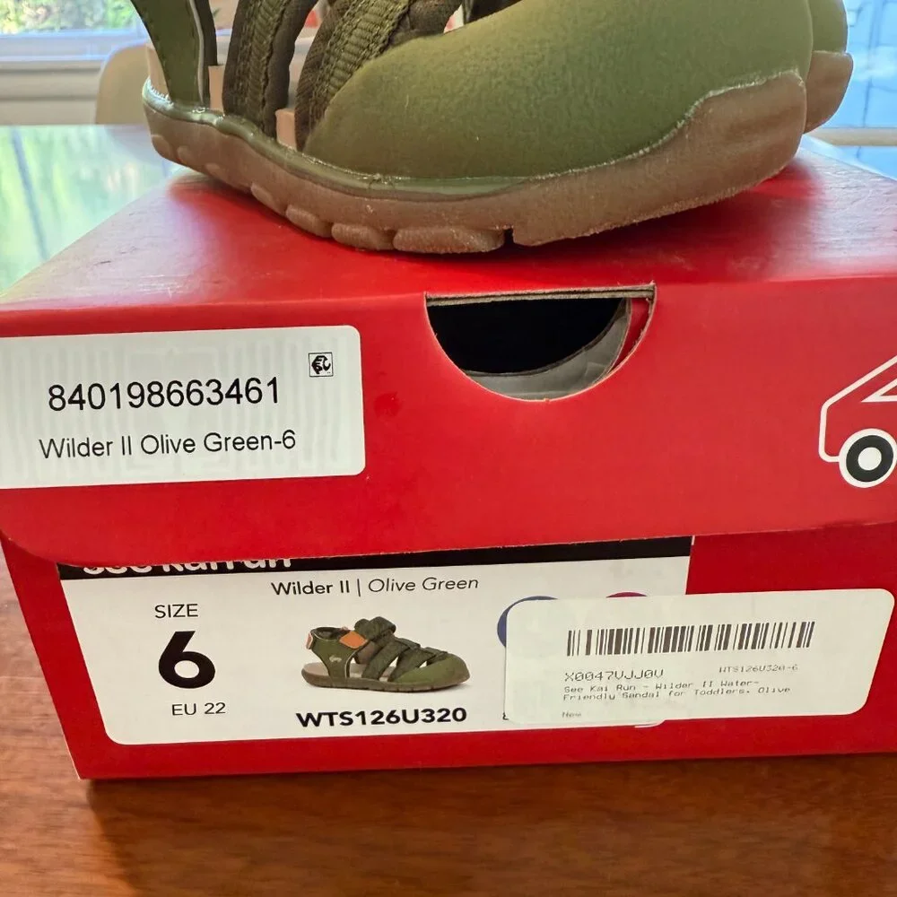See Kai Run - Toddler Olive Green  Sandals - Wilder ii